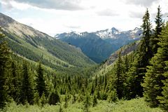 19 Looking Down At The Step Descent From Citadel Pass Toward The Simpson River With Nestor Peak On Hike To Mount Assiniboine.jpg